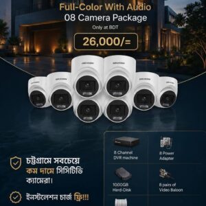 HikVision Full-Color With Audio 08 Camera Package